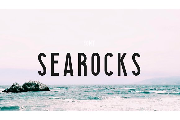 Searocks | A clean condensed font普贤居精选英文字体