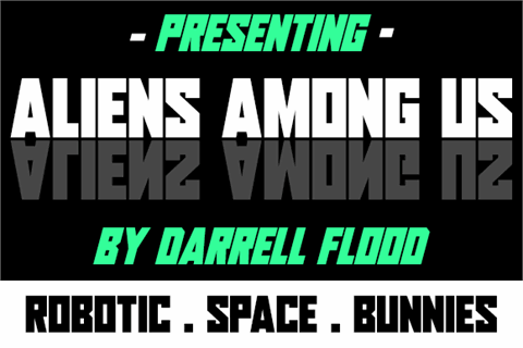 Aliens Among Us font素材天下精选英文字体