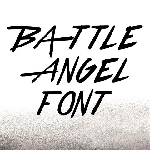 Battle Angel font素材中国精选英
