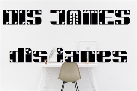 DiSJAMES font16设计网精选英文字体