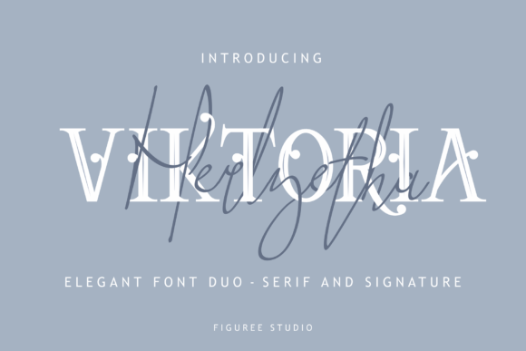 Viktoria Duo Font16设计网精选英文字体