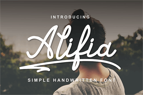 Alifia font16设计网精选英文字体