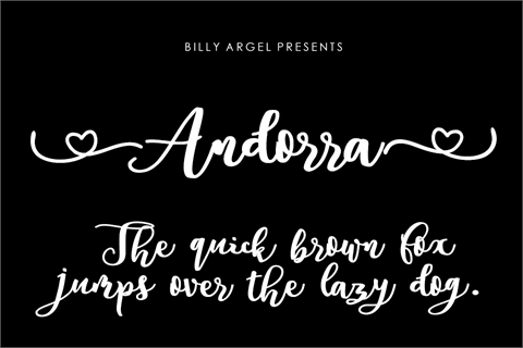 Andorra Personal Use font16设计网精选英文字体