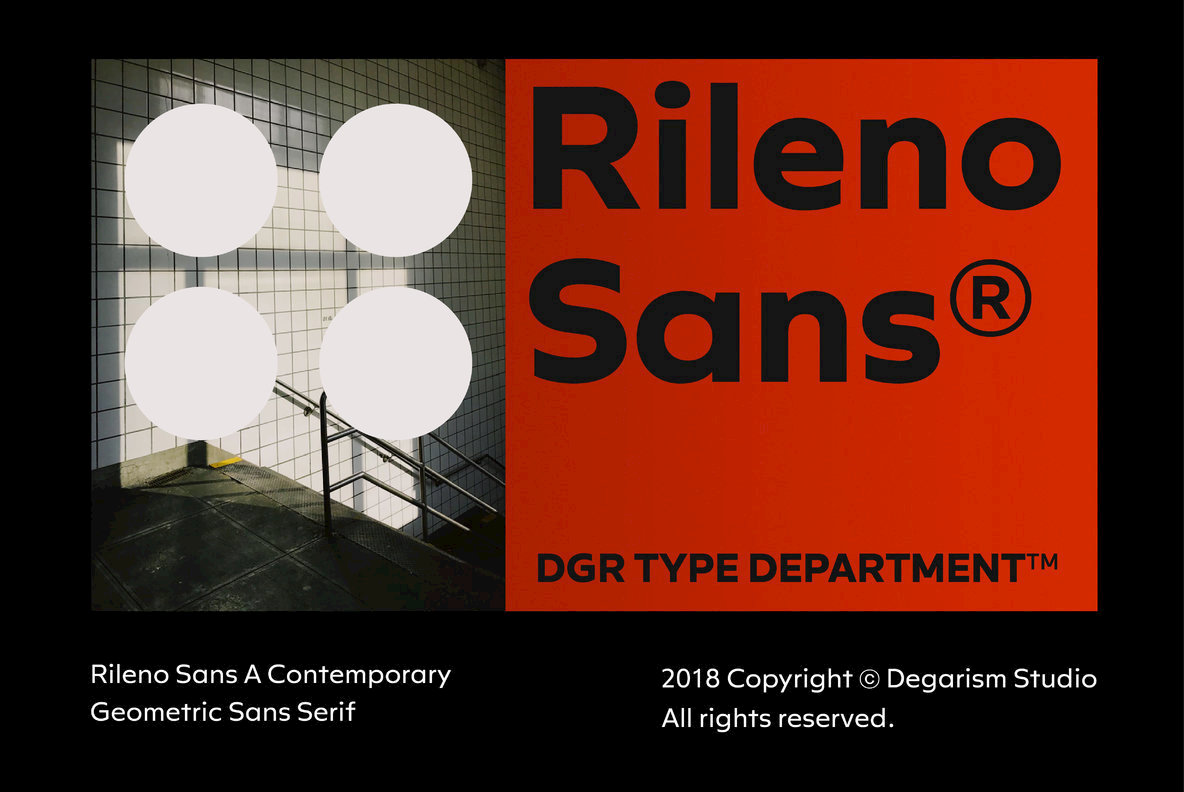Rileno Sans Font Family16设计网精选英文字体