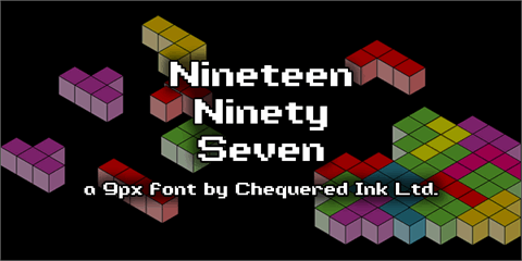 Nineteen Ninety Seven font16设计