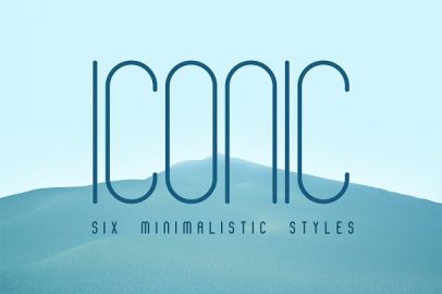 Iconic Font | 6 styles素材中国精选英文字体
