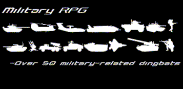 Military RPG font素材中国精选英文字体