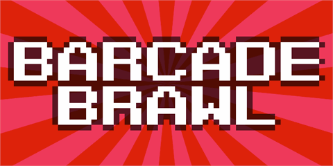 Barcade Brawl font16素材网精选英文字体