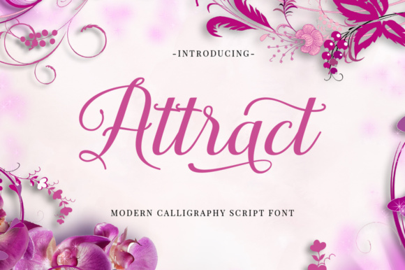 Attract Font16设计网精选英文字体