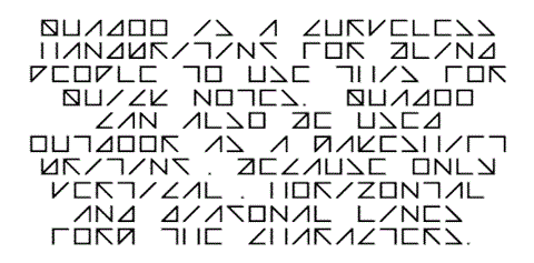 Quadoo font素材天下精选英文字体