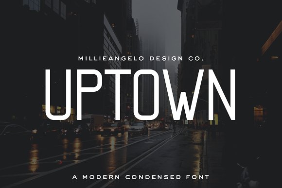 MDC Uptown – A Modern Condensed Font普贤居精选英文字体