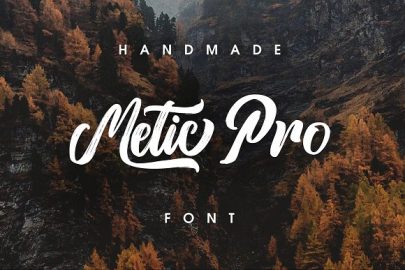 Metic Pro &#8211; Handmade Font