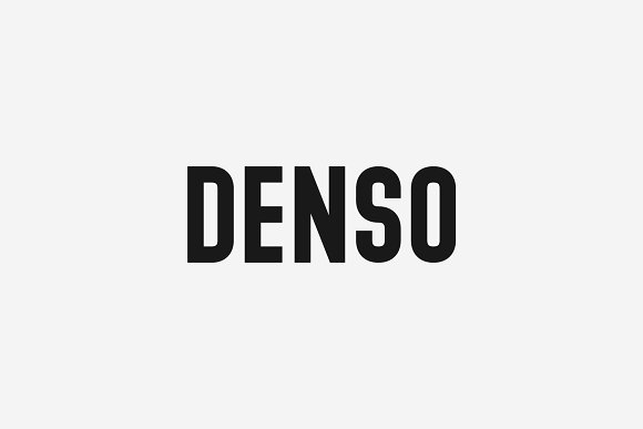 Denso – Font Family素材中国精选英文字体