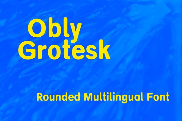 Obly Grotesk Font16图库网精选英文字体