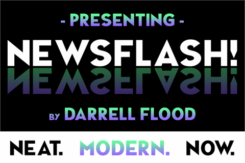 NEWSFLASH font16设计网精选英文字体