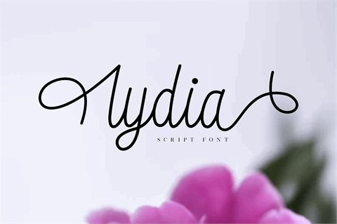 lydia font素材中国精选英文字体