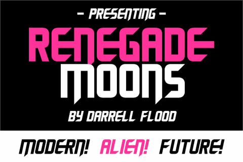 Renegade Moons font16设计网精选英文字体