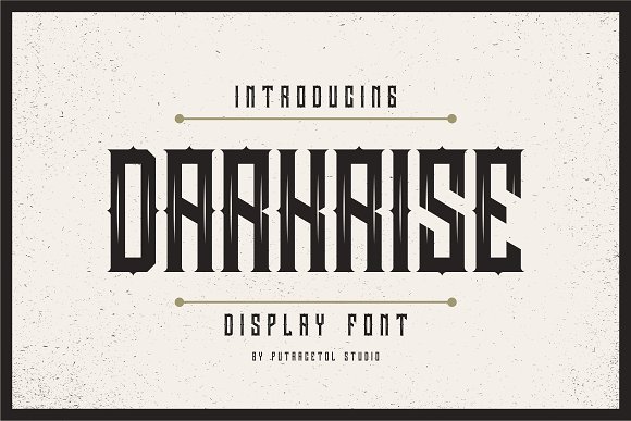 Darkrise Typeface Font16设计网精选英文字体