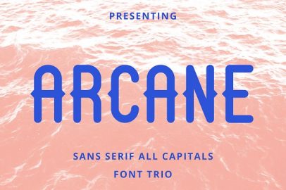 Arcane Sans Font Trio素材中国精选英文字体