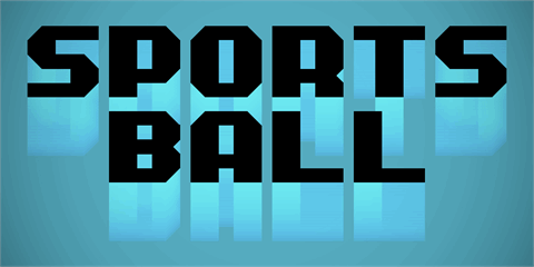 Sportsball font16素材网精选英文