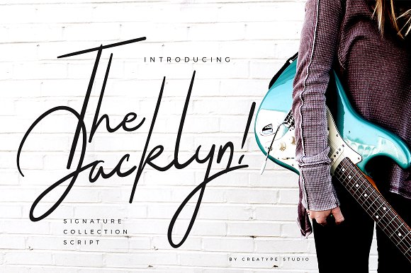 The Jacklyn Signature Font16素材网精选英文字体