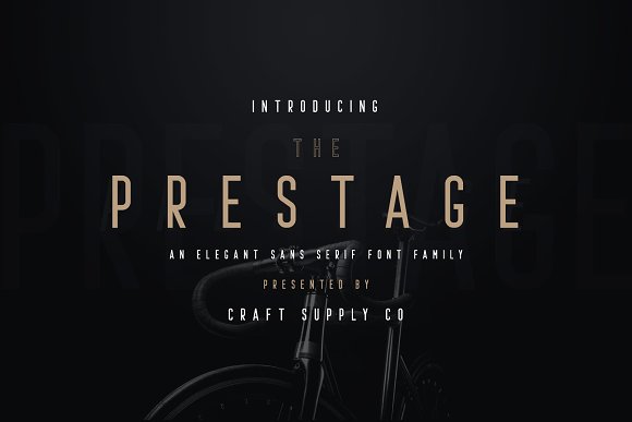 Prestage Font Family16设计网精选英文字体