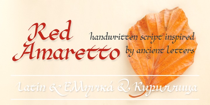 Red Amaretto Font16设计网精选英文字体