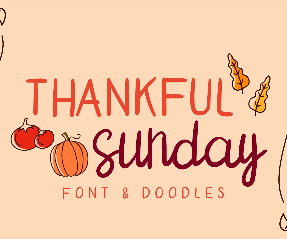 thankful sunday Regular Font16设计网精选英文字体