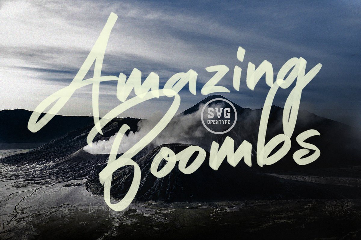 Amazing Boombs SVG font普贤居精选英文字体