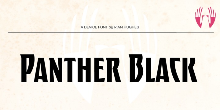 Panther Black Font Family16设计网精选英文字体