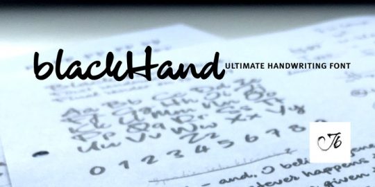 blackHand Font16设计网精选英文字体