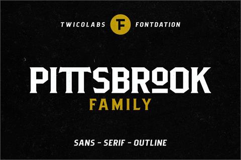 Pittsbrook Sans font16设计网精选英文字体