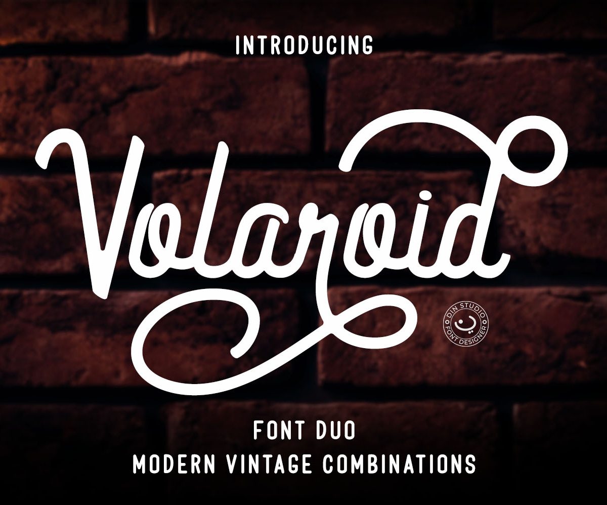 Volaroid Font Duo16设计网精选英文字体