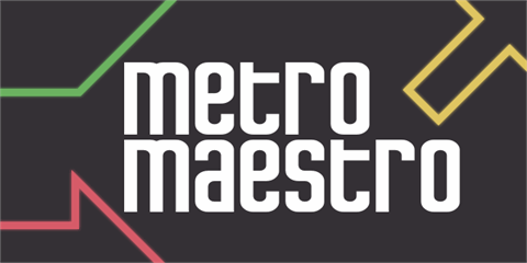 Metro Maestro font普贤居精选英文字体