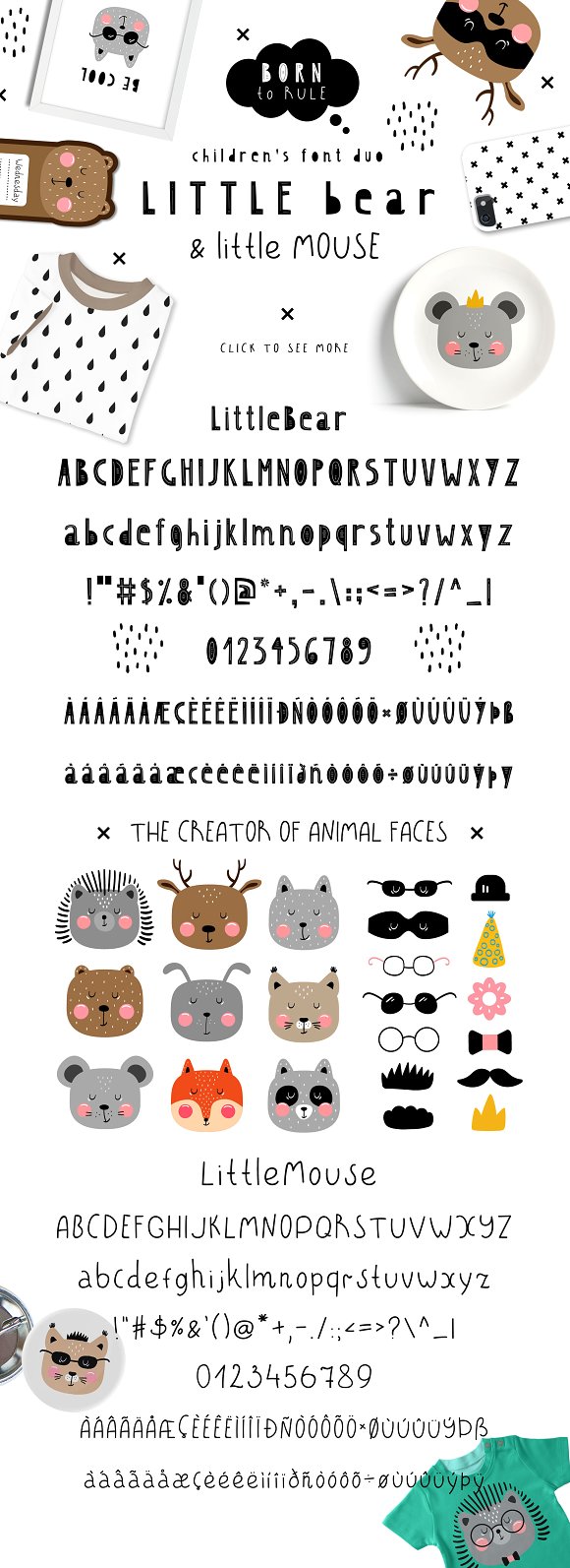 LittleBear & LittleMouse – Font Duo16图库网精选英文字体