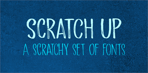 Scratch Up DEMO font素材天下精选英文字体