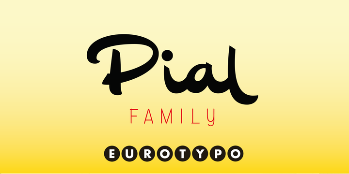Pial Family16图库网精选英文字体