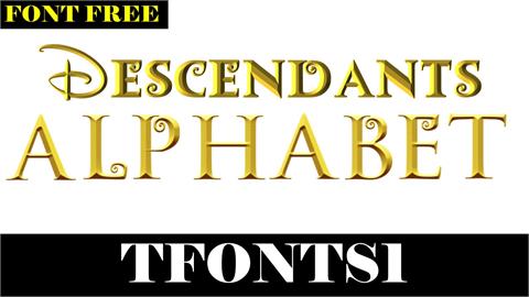 Descendants Alphabet font16设计