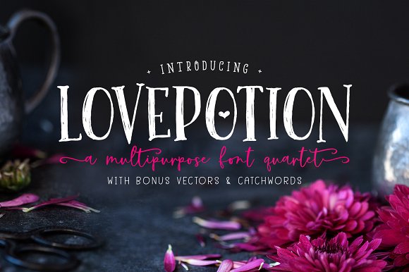 SALE! | The Lovepotion Collection16设计网精选英文字体