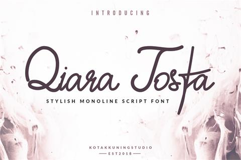 Qiara Tosfa font16设计网精选英文字体