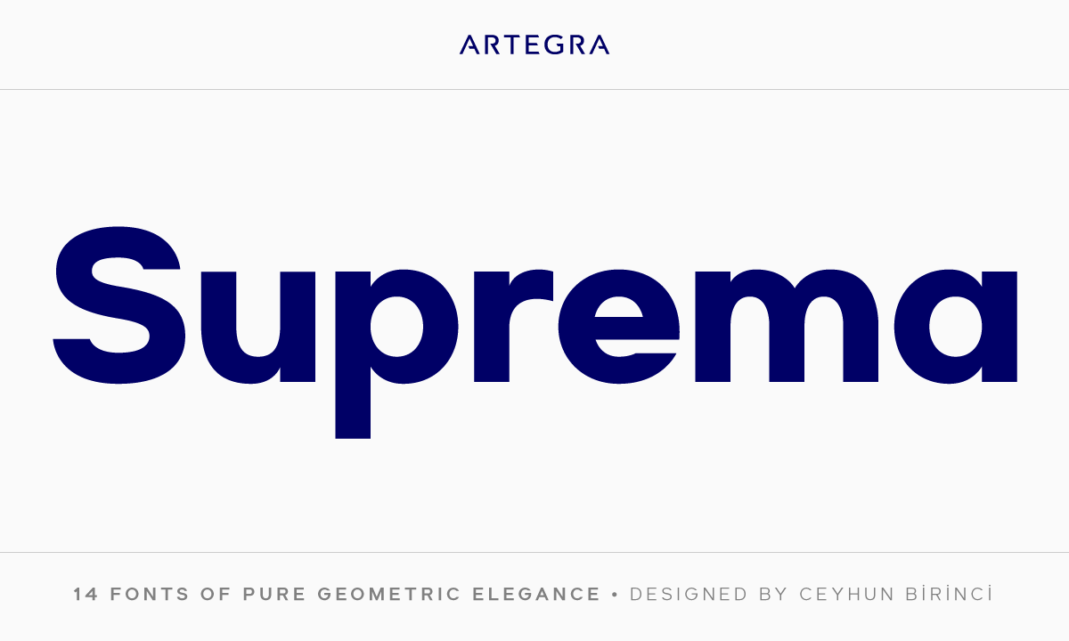Suprema Font Family16设计网精选英文字体