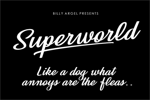 Superworld Personal Use font普贤居精选英文字体