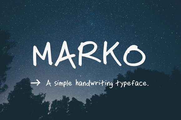 Marko Font16设计网精选英文字体