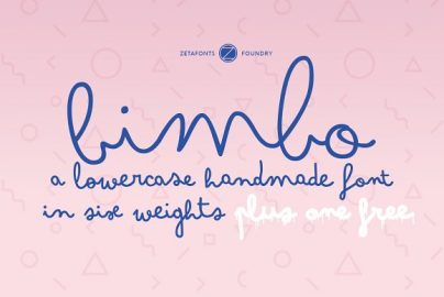 Bimbo – 7 fonts普贤居精选英文字体