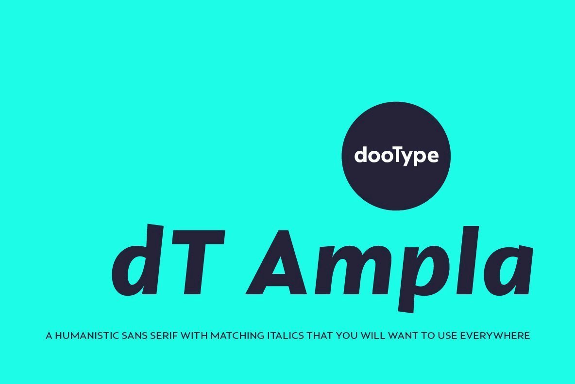 dT Ampla Font Family16设计网精选英文字体
