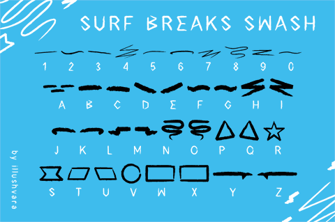 Surf Breaks Swash font16素材网精选英文字体