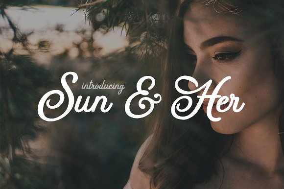 Sun & Her Font16设计网精选英文字体