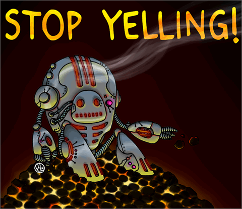 Stop Yelling font普贤居精选英文字体