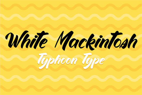 White Mackintosh font16素材网精选英文字体