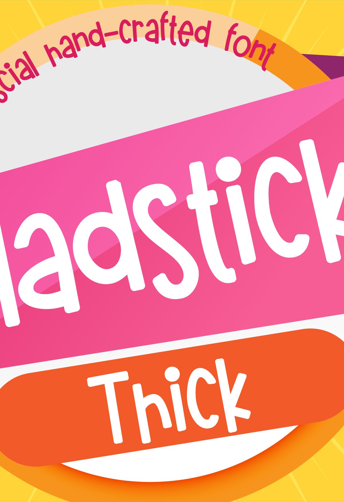 PN Gladstick Thick Regular Font16设计网精选英文字体